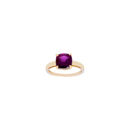 Bague Gringoire Joaillerie en or jaune et rhodolite