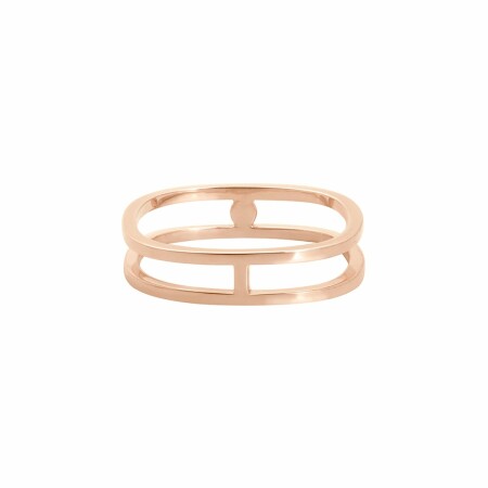 Bague Vanrycke Charlie Double en or rose et diamant