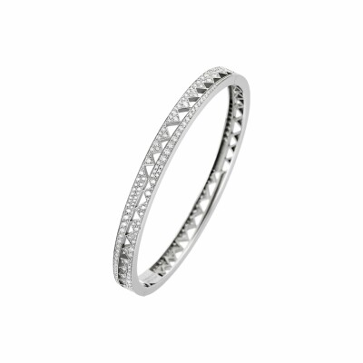 Bracelet Akillis bangle Capture Me en or blanc pavé de diamants