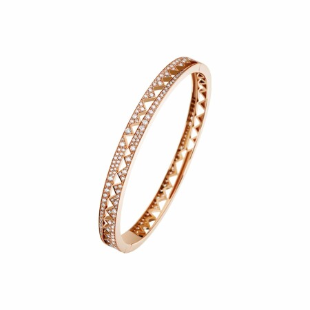 Bracelet Akillis bangle Capture Me en or rose pavé de diamants