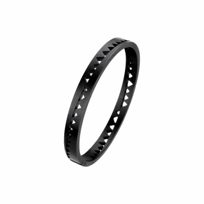 Bracelet Akillis bangle Capture Me en titane DLC noir