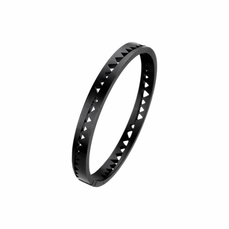 Akillis Capture Me bangle bracelet, titanium and black DLC