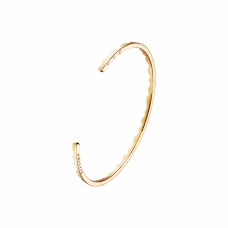 Akillis Capture Light open bangle bracelet, yellow gold and diamond