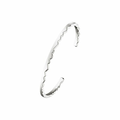 Bracelet Akillis jonc ouvert Capture Light en or blanc et diamant