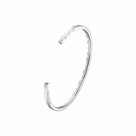 Akillis Capture Light open bangle bracelet, white gold and diamond