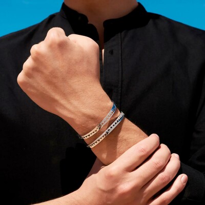 Bracelet jonc Akillis Capture Me en or rose