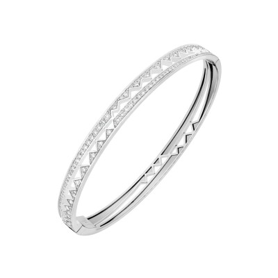 Bracelet jonc Akillis Capture Me en or blanc et diamants