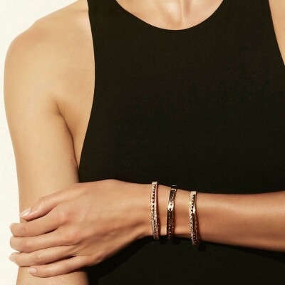 Bracelet jonc Akillis Capture Me en or blanc et diamants