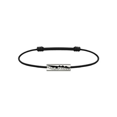 Bracelet cordon Akillis Capture Amulet en titane et diamants