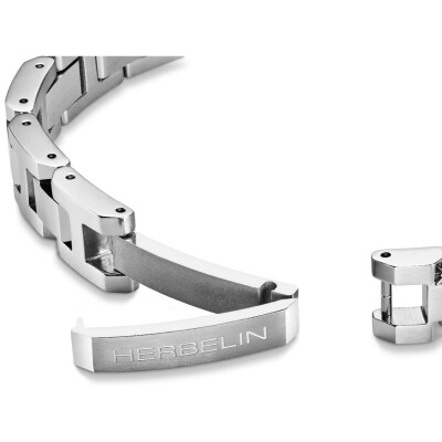 Bracelet Herbelin Cap Camarat en acier brossé