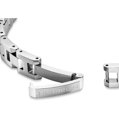 Bracelet Herbelin Cap Camarat en acier brossé