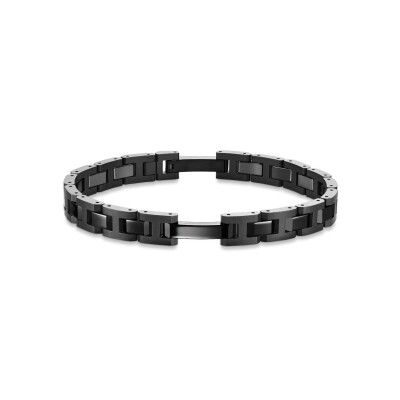 Bracelet Herbelin Cap Camarat en céramique noire polie et sablée