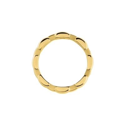 Bague Clyda L'élégante en acier doré et oxyde de zirconium