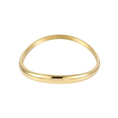 Bracelet Jonc Clyda Charme en acier doré