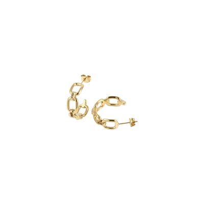 Boucles d'oreilles Clyda Mémoire en acier doré