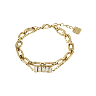 Bracelet Clyda Mémoire en acier doré