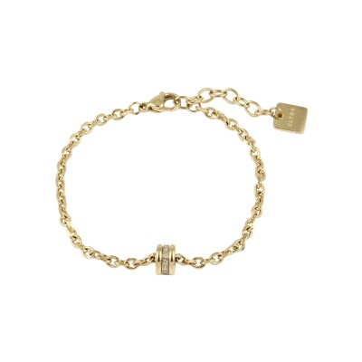 Bracelet Clyda Duo en acier doré
