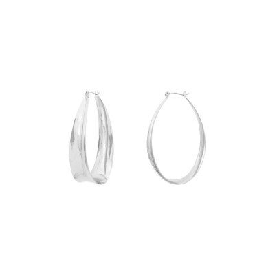 Boucles d'oreilles Clyda L'élégante en métal rhodié