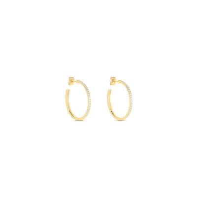 Boucles d'oreilles Clyda L'élégante en acier doré