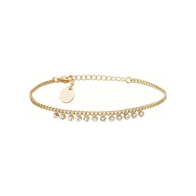 Bracelet Clyda en acier et strass
