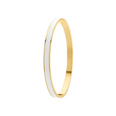 Bracelet jonc Clyda L'intrépide en acier doré
