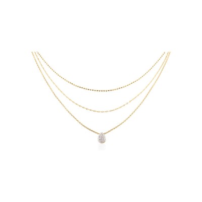 Collier Clyda L'élégante en acier doré