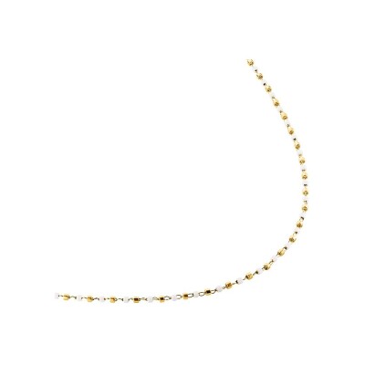 Collier Clyda L'intrépide en acier doré et perles Miyuki