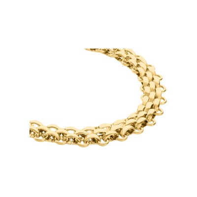 Collier Clyda L'élégante en acier doré