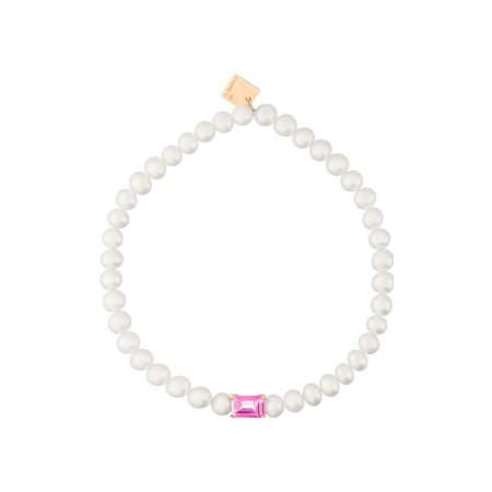 Bracelet GINETTE NY COCKTAIL en or rose, topaze et perles