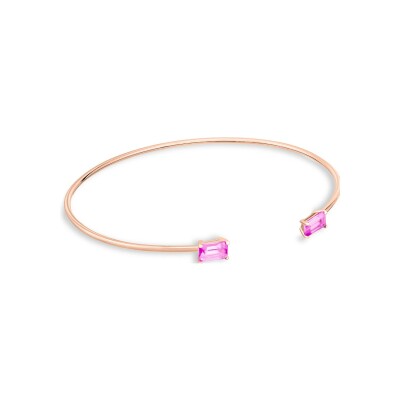 GINETTE NY COCKTAIL bracelet, rose gold and topaz