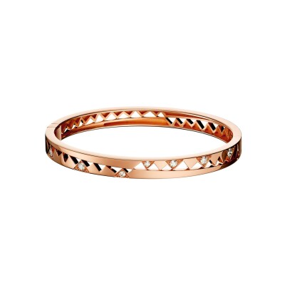 Bracelet jonc Akillis Capture Me en or rose et diamants