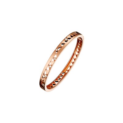 Bracelet jonc Akillis Capture Me en or rose et diamants