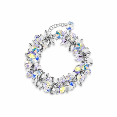 Bracelet Spark Frou Frou en argent plaqué platine et cristaux