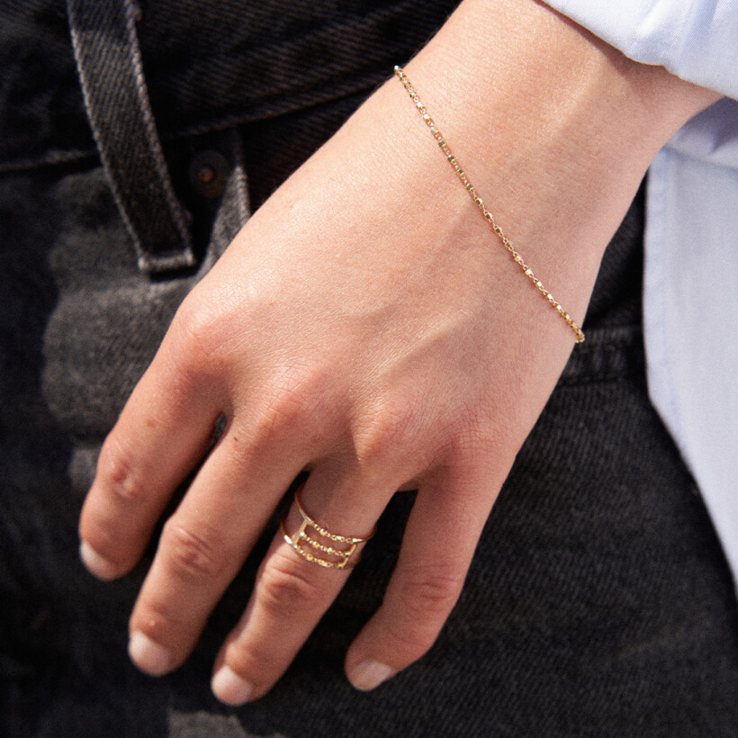 Bracelet Charlet Diamantée en or jaune