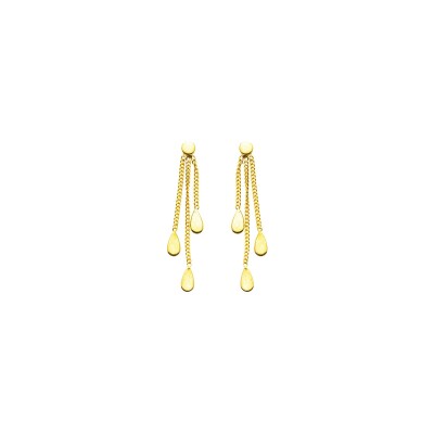 Boucles d'oreilles Maison Ballet by Scarlett 3 gouttes en or jaune