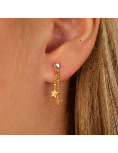 Boucles d'oreilles Maison Ballet by Scarlett étoiles en or jaune 9 carats