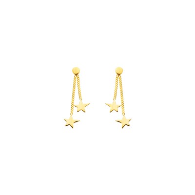 Boucles d'oreilles Maison Ballet by Scarlett étoiles en or jaune 9 carats