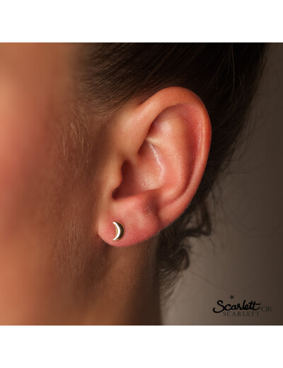 Boucles d'oreilles Maison Ballet by Scarlett en or jaune