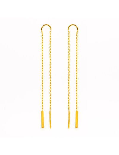 Boucles d'oreilles Maison Ballet by Scarlett en or jaune 9 carats