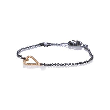 Bracelet BE8 Jewels cœur en or rose et argent