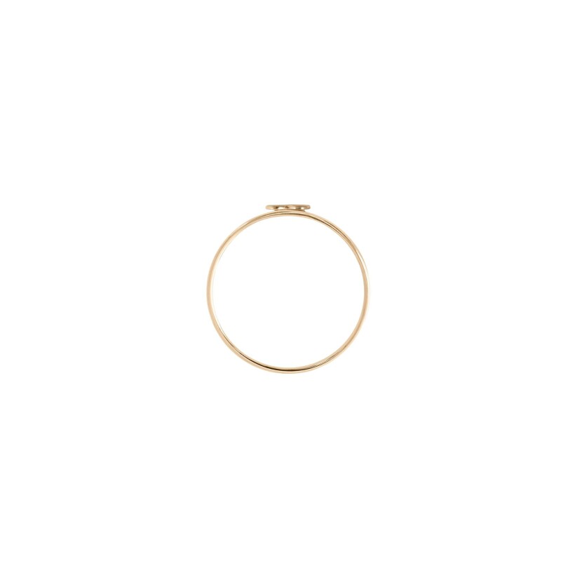 Bague Vanrycke Emoji Cœur en or rose et email