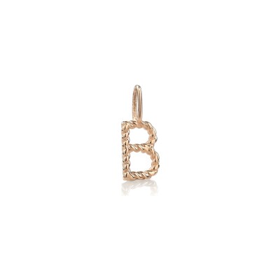 Charm BE8 Jewels lettre B en or rose