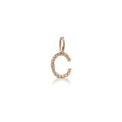 Charm BE8 Jewels lettre C en or rose