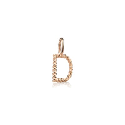 Charm BE8 Jewels lettre D en or rose