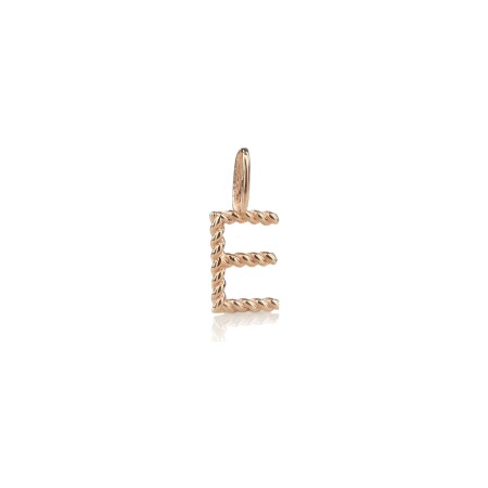 Charm BE8 Jewels lettre E en or rose