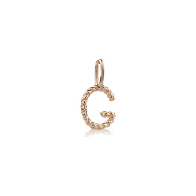 Charm BE8 Jewels lettre G en or rose