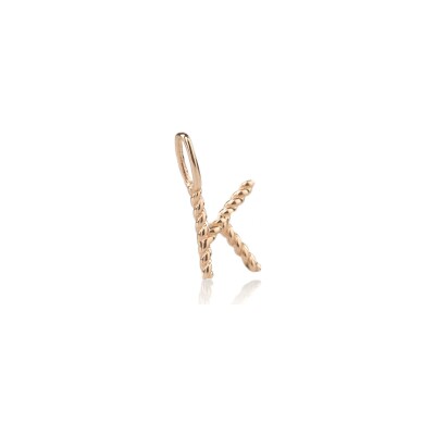 Charm BE8 Jewels lettre K en or rose