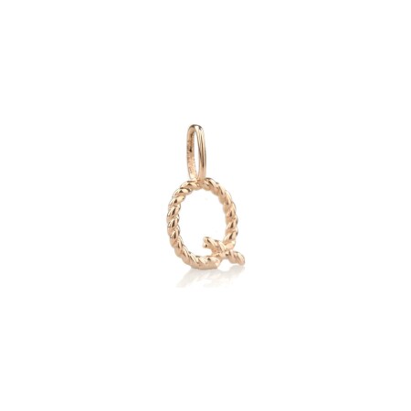 Charm BE8 Jewels lettre Q en or rose