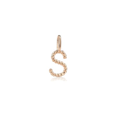 Charm BE8 Jewels lettre S en or rose