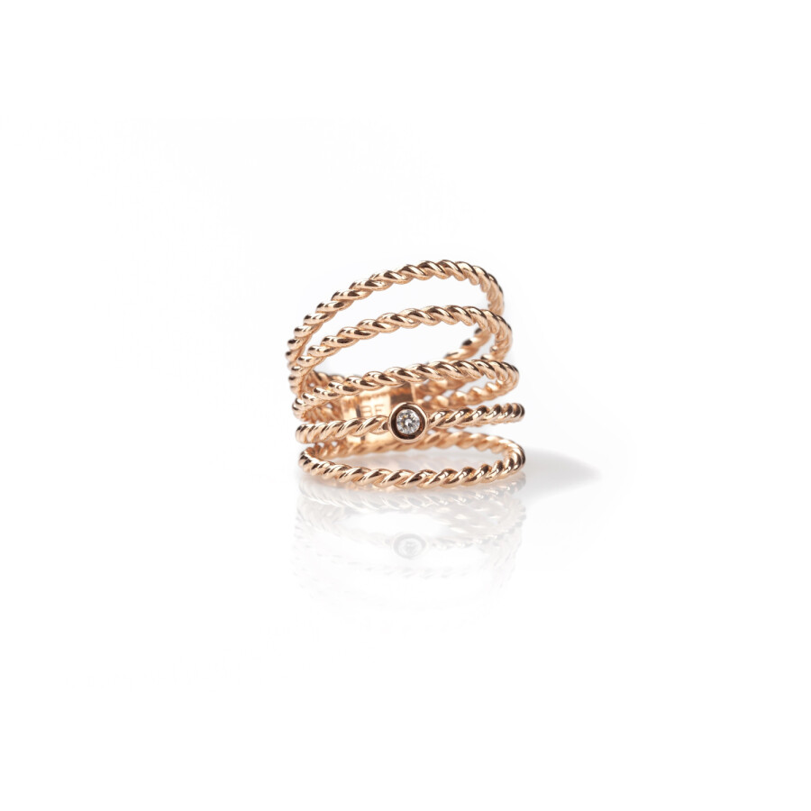 Bague BE8 Jewels Every Day en or rose et diamant